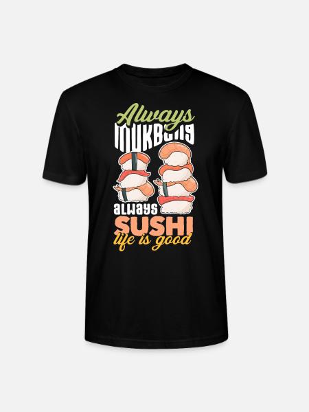Mukbang and Sushi - Stanley/Stella Unisex Bio-T-Shirt CRAFTER - Schwarz