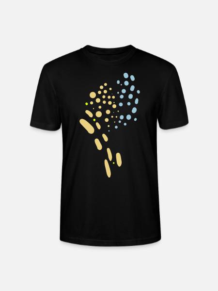 Dots Pattern - Stanley/Stella CRAFTER Unisex Organic T-Shirt - black