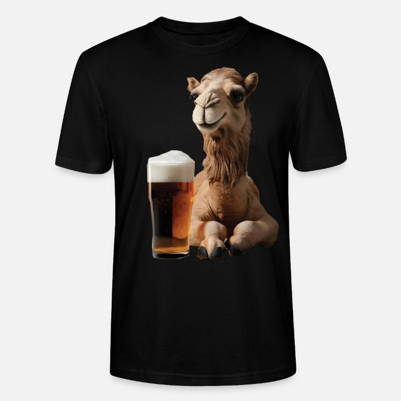 Kamel Bier - Stanley/Stella Unisex Bio-T-Shirt CRAFTER - Schwarz