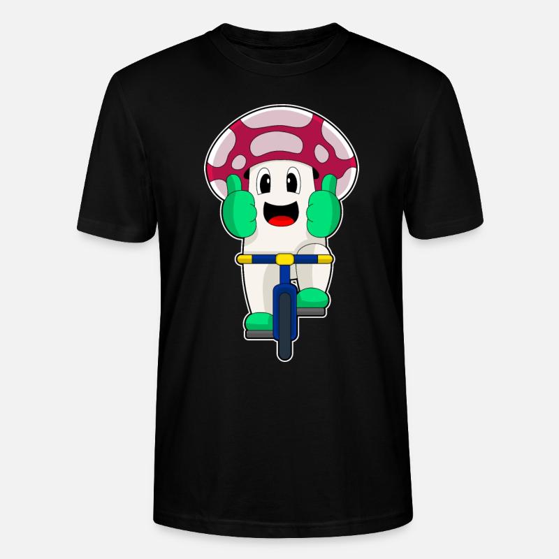 Vélo champignon - T-shirt bio CRAFTER Stanley Stella Unisexe - noir