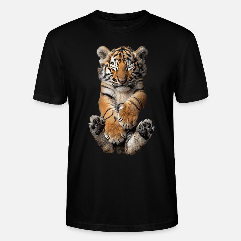 Tiger - Stanley/Stella Unisex Bio-T-Shirt CRAFTER - Schwarz