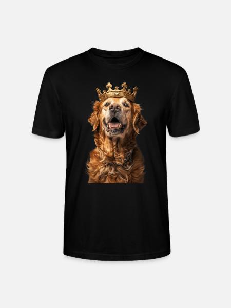 Golden retriever - T-shirt bio CRAFTER Stanley Stella Unisexe - noir