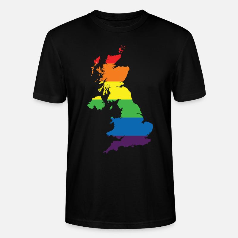 Rainbow Connection Embrace, Happy Pride - Stanley/Stella Unisex Bio-T-Shirt CRAFTER - Schwarz