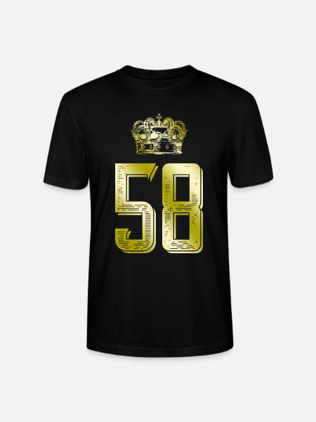 58 Couronne numérique - T-shirt bio CRAFTER Stanley Stella Unisexe - noir