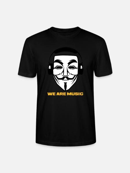 WE ARE MUSIC - Stanley/Stella CRAFTER Unisex Organic T-Shirt - black