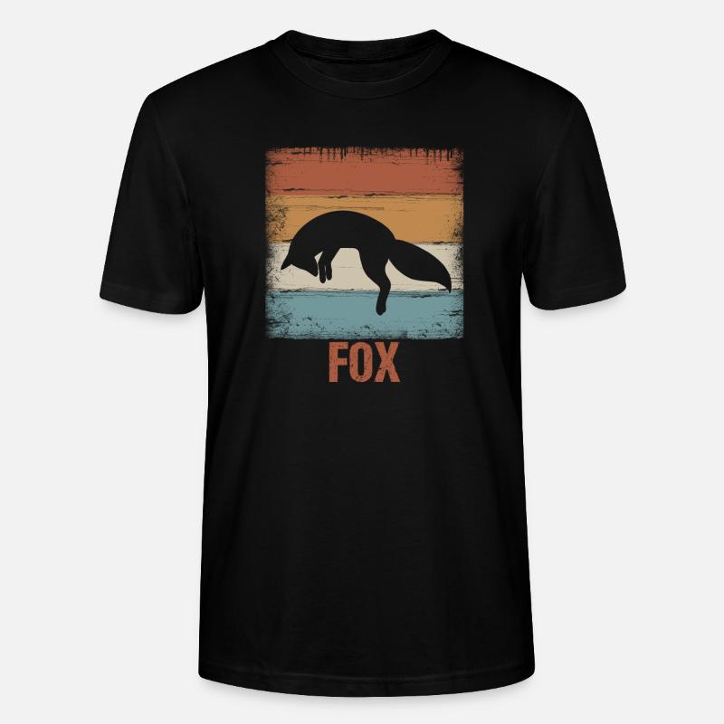 Fuchs Fox - Stanley/Stella Unisex Bio-T-Shirt CRAFTER - Schwarz