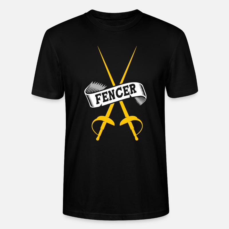 Fechten - Stanley/Stella Unisex Bio-T-Shirt CRAFTER - Schwarz