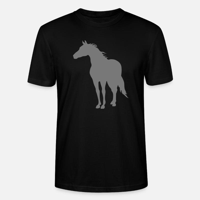 Pferde - Stanley/Stella Unisex Bio-T-Shirt CRAFTER - Schwarz