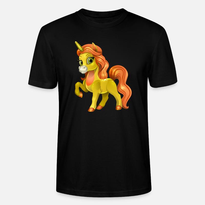 Einhorn - Stanley/Stella Unisex Bio-T-Shirt CRAFTER - Schwarz