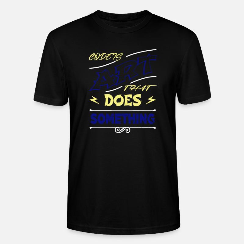 computer language - Stanley/Stella Unisex Bio-T-Shirt CRAFTER - Schwarz