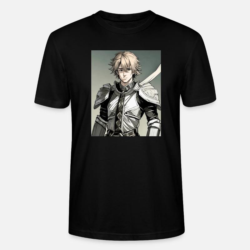 Anime Held - Stanley/Stella Unisex Bio-T-Shirt CRAFTER - Schwarz