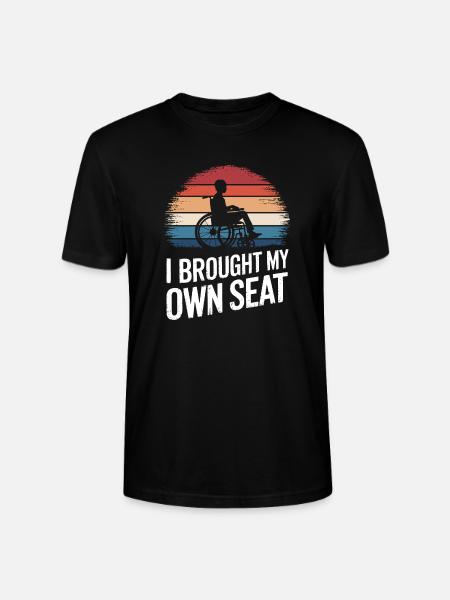 Kørestol Kørestol Handicappet Humor - Stanley Stella CRAFTER unisex økologisk-T-shirt - sort