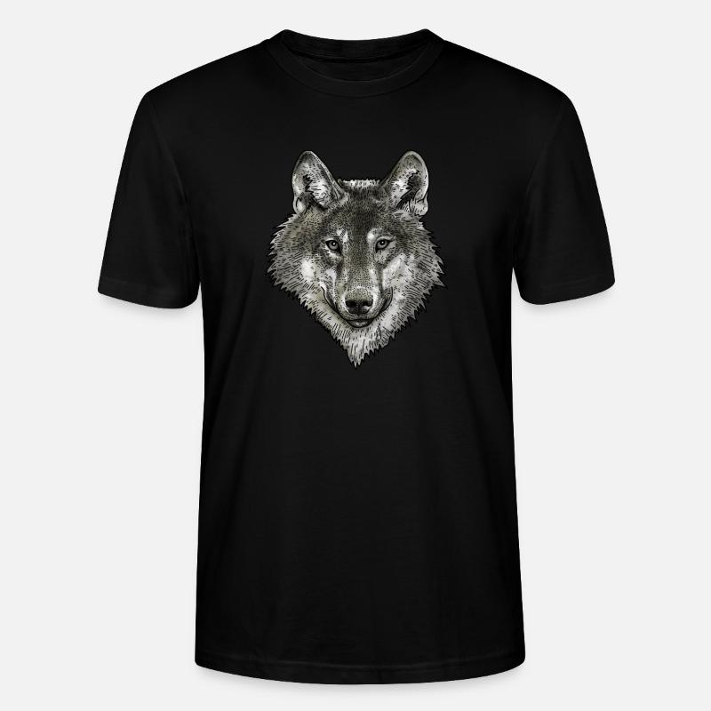 Wolf - Stanley/Stella Unisex Bio-T-Shirt CRAFTER - Schwarz