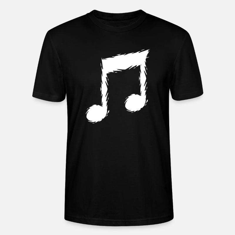 Musiknote Musik Design Sänger - Stanley/Stella Unisex Bio-T-Shirt CRAFTER - Schwarz