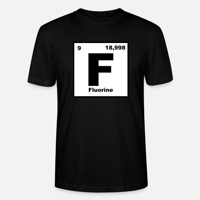 Fluorine/Fluor Element - Stanley/Stella Unisex Bio-T-Shirt CRAFTER - Schwarz