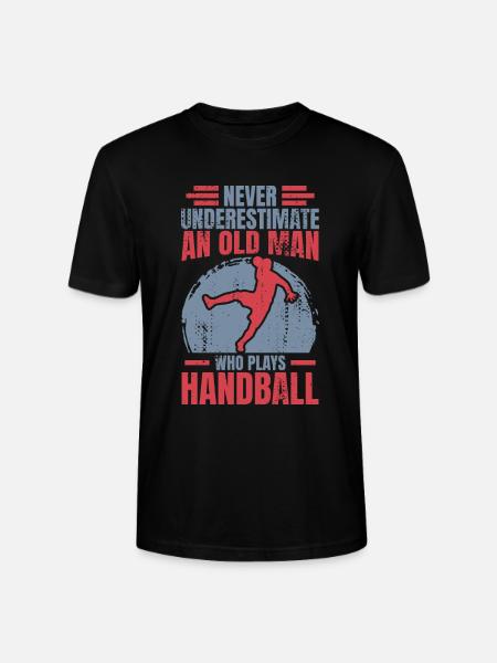 Handball Großvater - Stanley/Stella Unisex Bio-T-Shirt CRAFTER - Schwarz