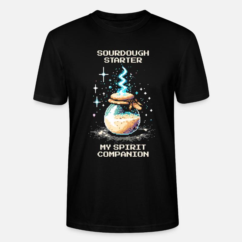 Sauerteig: Mein Seelengefährte | Brot backen - Stanley/Stella Unisex Bio-T-Shirt CRAFTER - Schwarz