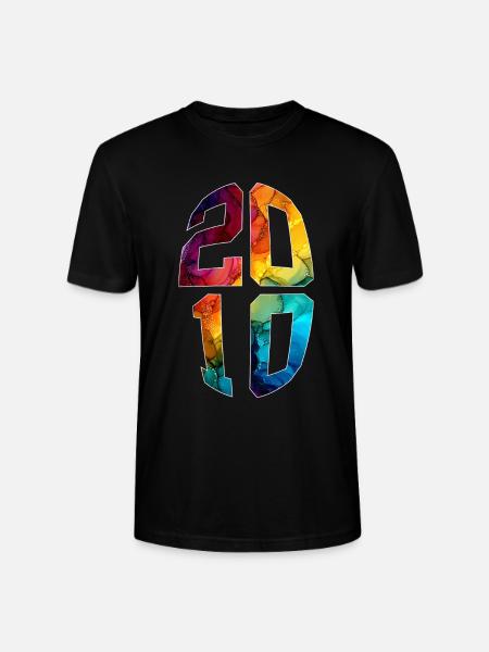 16 YEARS OLD 2010 16TH BIRTHDAY - Stanley/Stella CRAFTER Unisex Organic T-Shirt - black