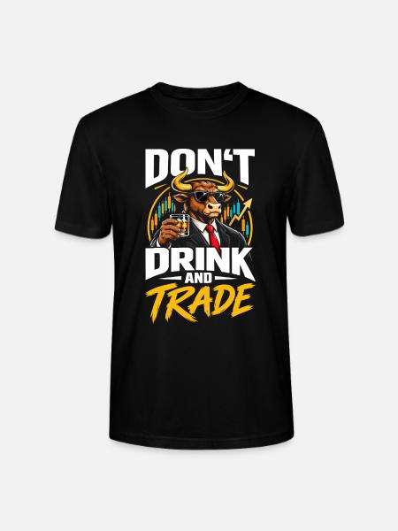 Don't drink and trade - Stanley/Stella Unisex Bio-T-Shirt CRAFTER - Schwarz