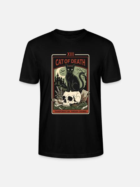 Katze Tarot - Stanley/Stella Unisex Bio-T-Shirt CRAFTER - Schwarz
