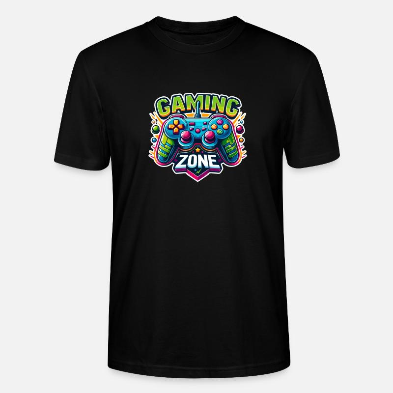Gaming Zone - Controller Illustration - Stanley/Stella Unisex Bio-T-Shirt CRAFTER - Schwarz