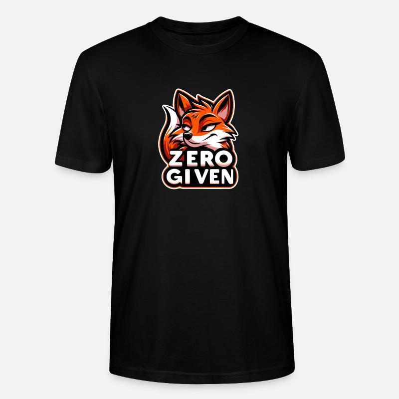 Zero Given - Fuchs Illustration - Stanley/Stella Unisex Bio-T-Shirt CRAFTER - Schwarz