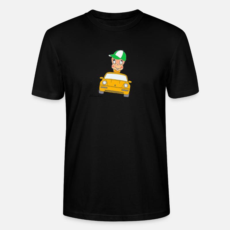 Würmeli aus dem Auto - Stanley/Stella Unisex Bio-T-Shirt CRAFTER - Schwarz