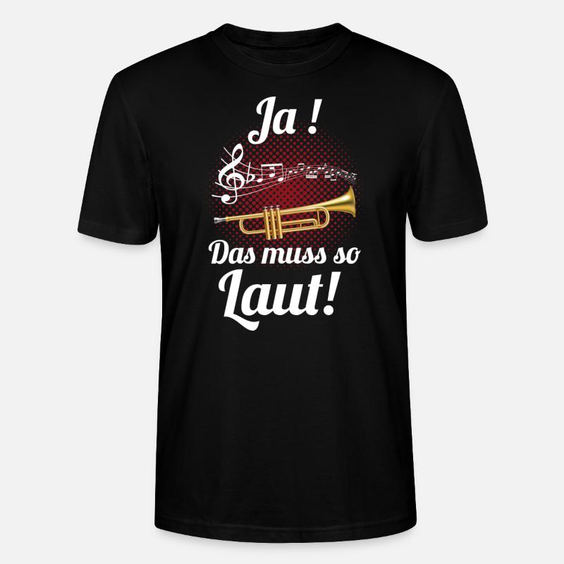 Trompete Spruch - Stanley/Stella Unisex Bio-T-Shirt CRAFTER - Schwarz