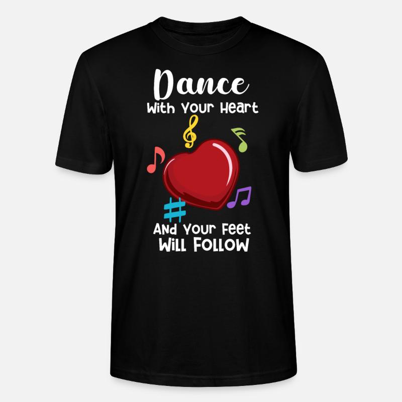 Dancing Dance Dancer - Stanley/Stella CRAFTER Unisex Organic T-Shirt - black