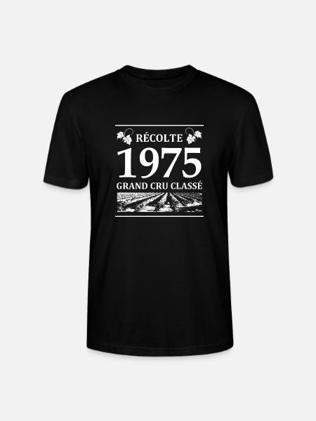 Récolte 1975 - T-shirt bio CRAFTER Stanley Stella Unisexe - noir