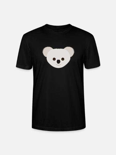 I love Koala's - Stanley/Stella CRAFTER Unisex Organic T-Shirt - black