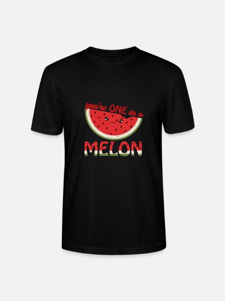 You're One In A Melon | Melone Wortspiel Geschenk - Stanley/Stella Unisex Bio-T-Shirt CRAFTER - Schwarz