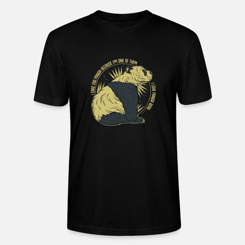Panda - Stanley/Stella Unisex Bio-T-Shirt CRAFTER - Schwarz