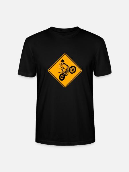 Trial Road Sign - Stanley/Stella Unisex Bio-T-Shirt CRAFTER - Schwarz