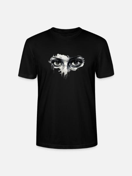 Augen parti am ablaufen - Stanley/Stella Unisex Bio-T-Shirt CRAFTER - Schwarz