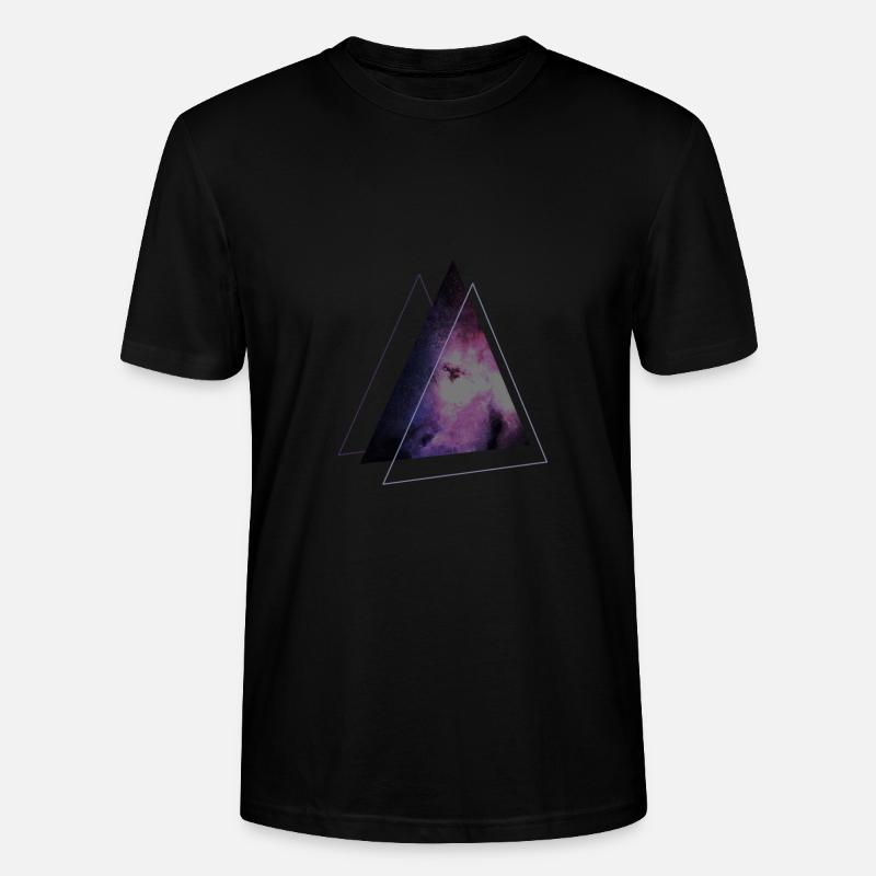 space triangle - Stanley/Stella Unisex Bio-T-Shirt CRAFTER - Schwarz