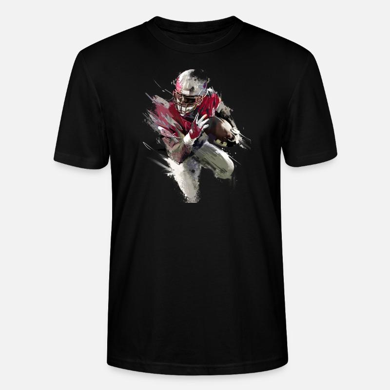 Running Back - Maillot Rouge - T-shirt bio CRAFTER Stanley Stella Unisexe - noir