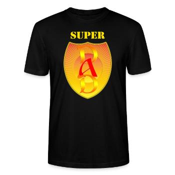 SUPERPAPA - T-shirt bio CRAFTER Stanley Stella Unisexe - noir - Devant - Alina (178cm) & Michal (187cm)