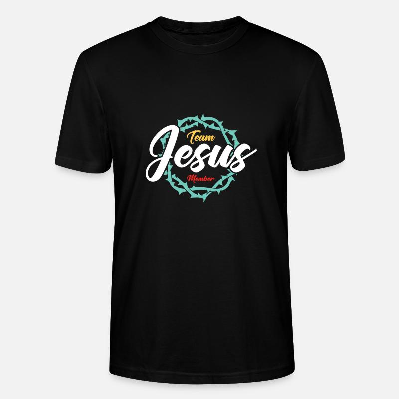 Team Jesus - Stanley/Stella Unisex Bio-T-Shirt CRAFTER - Schwarz