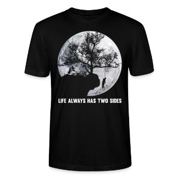Depression - Stanley/Stella Unisex Bio-T-Shirt CRAFTER - Schwarz - Vorne - Alina (178cm) & Michal (187cm)