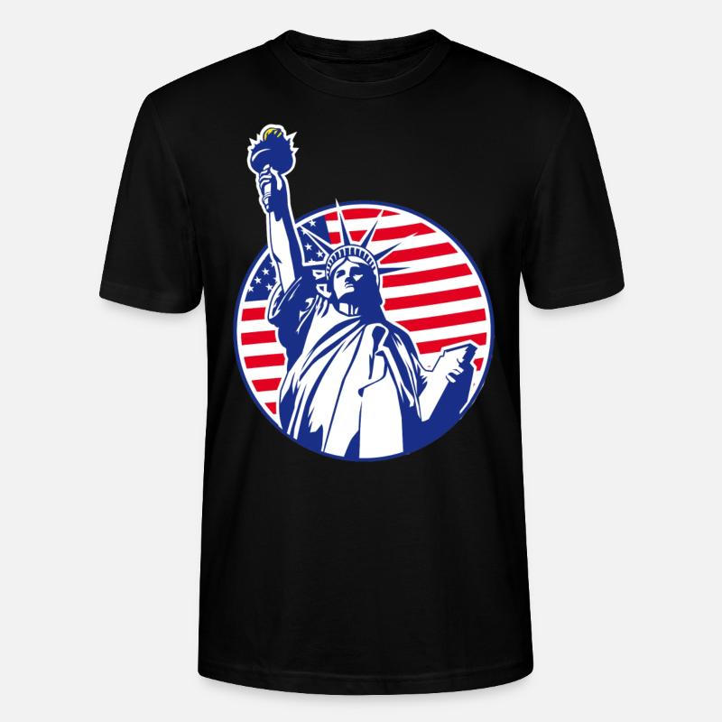 Statue der Freiheit - Stanley/Stella Unisex Bio-T-Shirt CRAFTER - Schwarz