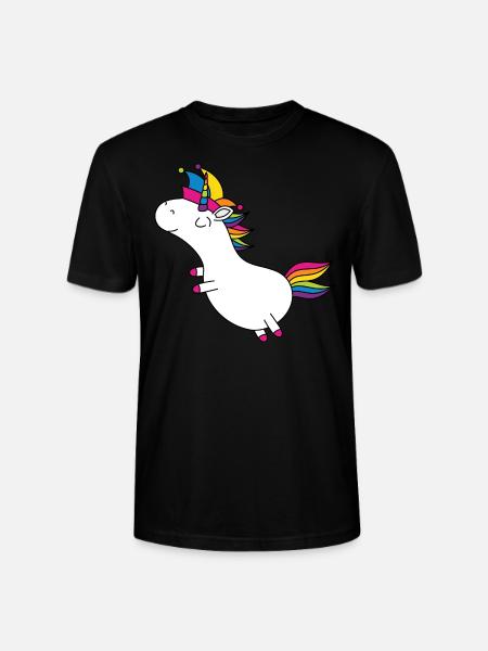 Enhörning karneval lurar regnbågsfest LGBT - Ekologisk T-shirt CRAFTER unisex från Stanley/Stella - svart
