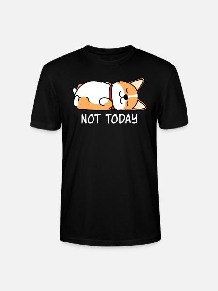Sleeping lazy dog - Stanley/Stella CRAFTER Unisex Organic T-Shirt - black