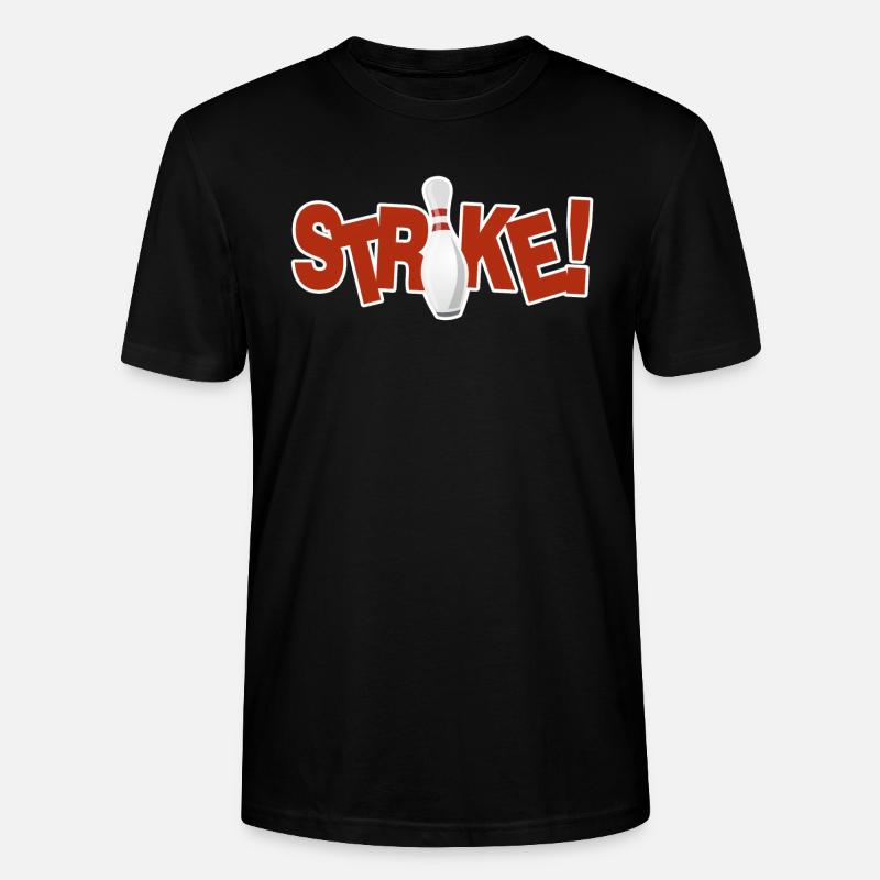 Bowling Strike - Stanley/Stella Unisex Bio-T-Shirt CRAFTER - Schwarz