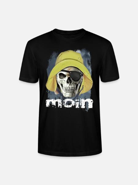 moin Pirate - Stanley/Stella CRAFTER Unisex Organic T-Shirt - black