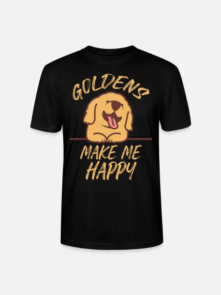 Golden Retriever Golden Retriever Elsker Golden - Stanley Stella CRAFTER unisex økologisk-T-shirt - sort