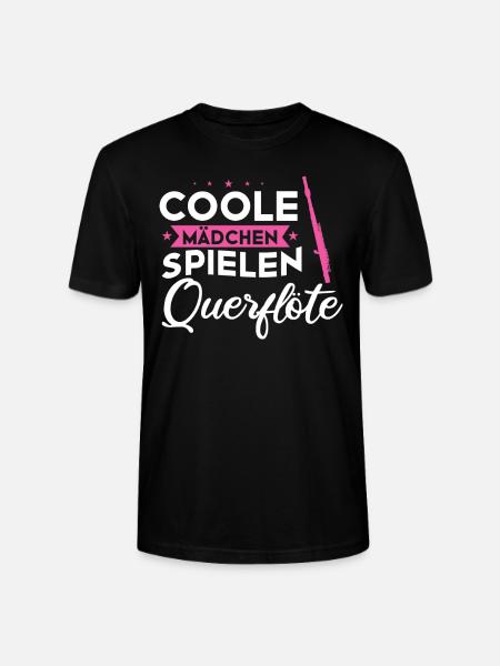 Querflöte Musikinstrument Querflötistin Geschenk - Stanley/Stella Unisex Bio-T-Shirt CRAFTER - Schwarz