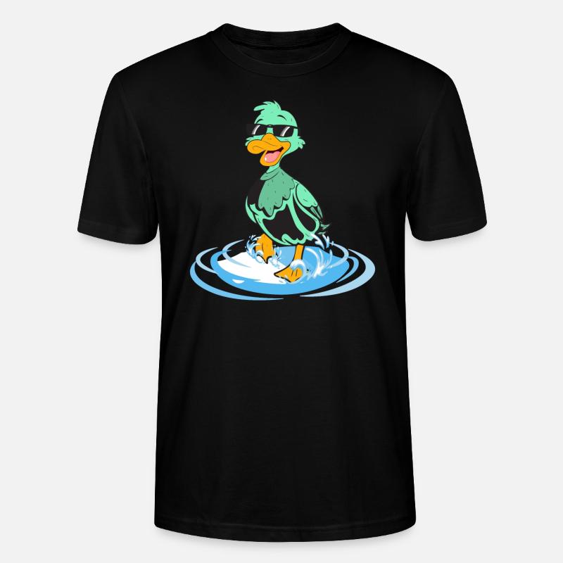 Ente lustig cool - Stanley/Stella Unisex Bio-T-Shirt CRAFTER - Schwarz