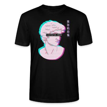 Vaporwave Ästhetische Ästhetische Vaporwave - Stanley/Stella Unisex Bio-T-Shirt CRAFTER - Schwarz - Vorne - Alina (178cm) & Michal (187cm)