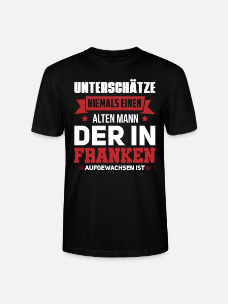 Franken Alter Mann Fränkisch Geschenk - Stanley/Stella Unisex Bio-T-Shirt CRAFTER - Schwarz
